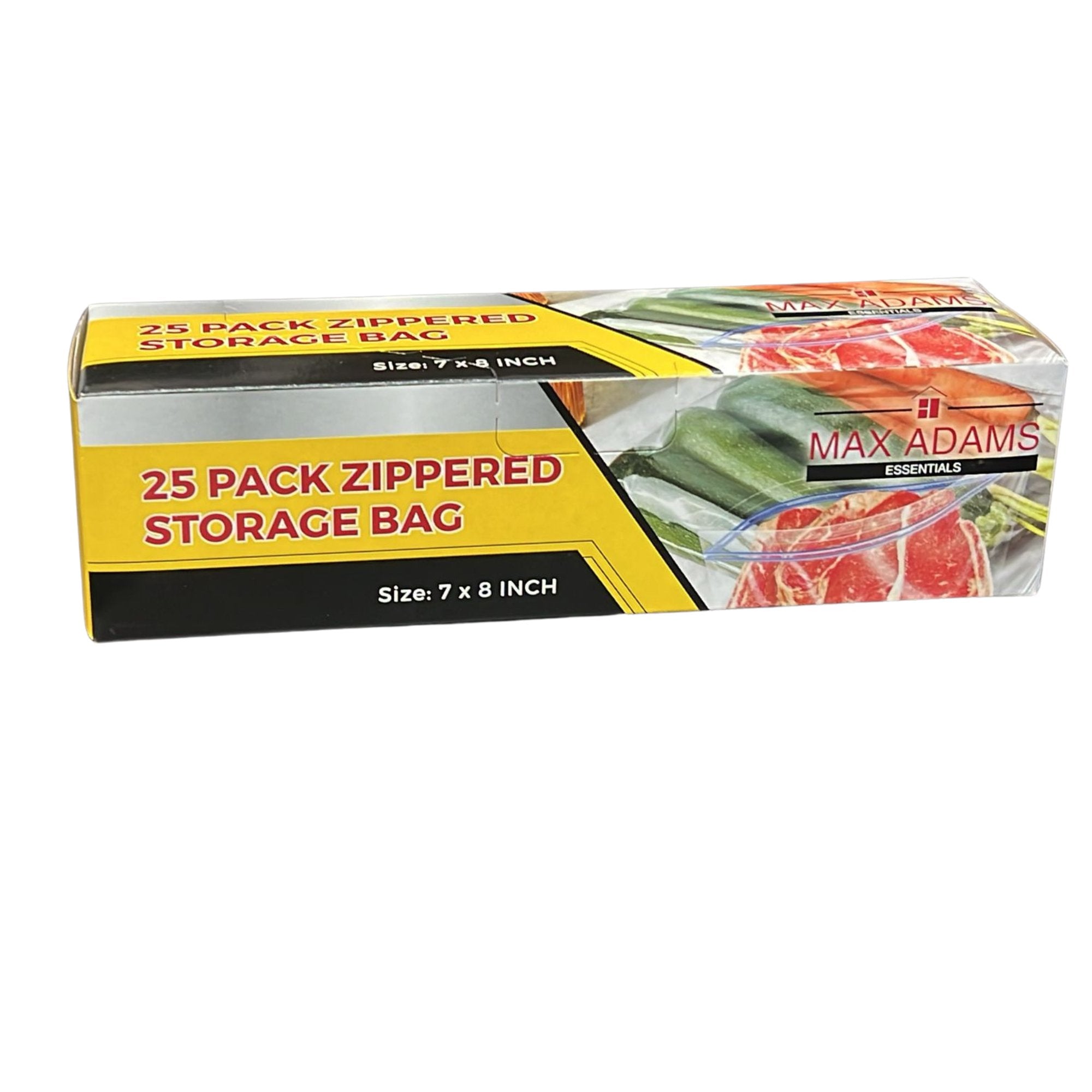 Resealable 7" x 8" Multi Purpose Zippered Storage Bags:25 Pack Kitchen Catalog,Household Storage Bags Zippered Bags main