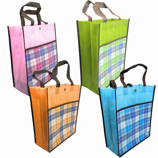 Reusable Fabric Gift Bag with Double Pockets and Safety Button