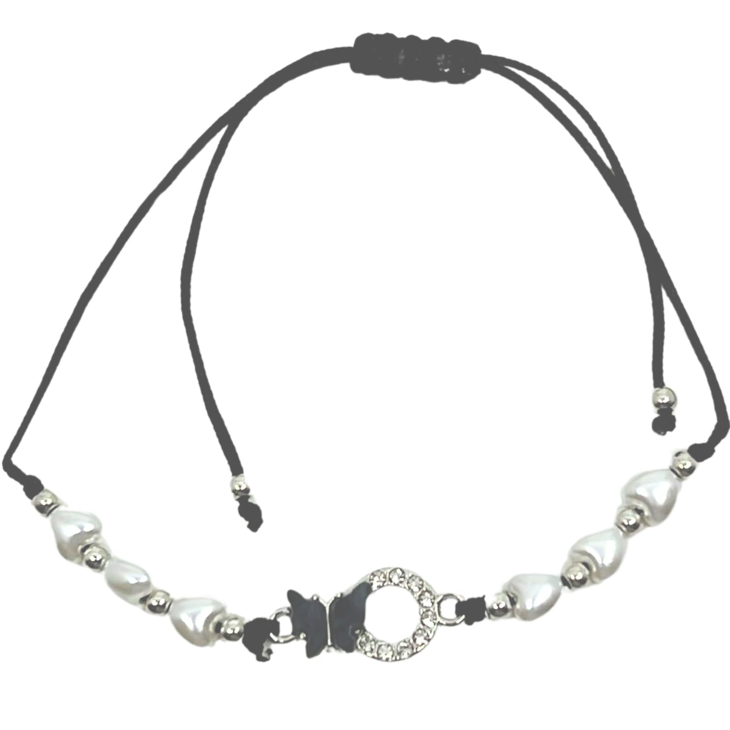 Rhinestone Butterfly Bracelet