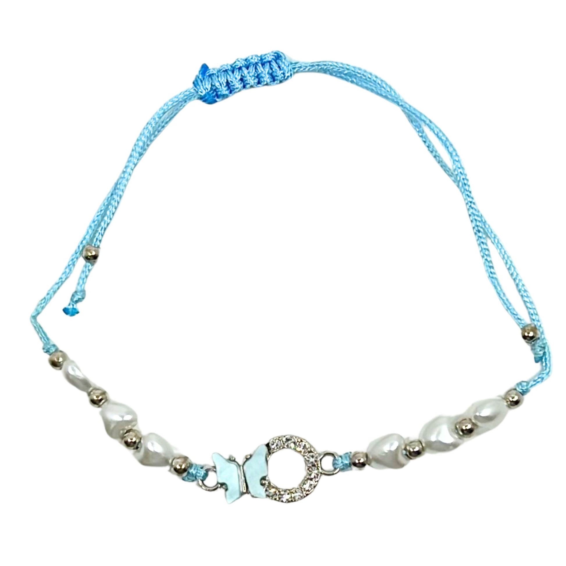 Rhinestone Butterfly Bracelet