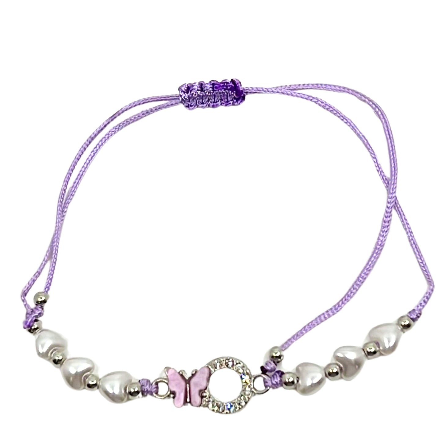 Rhinestone Butterfly Bracelet