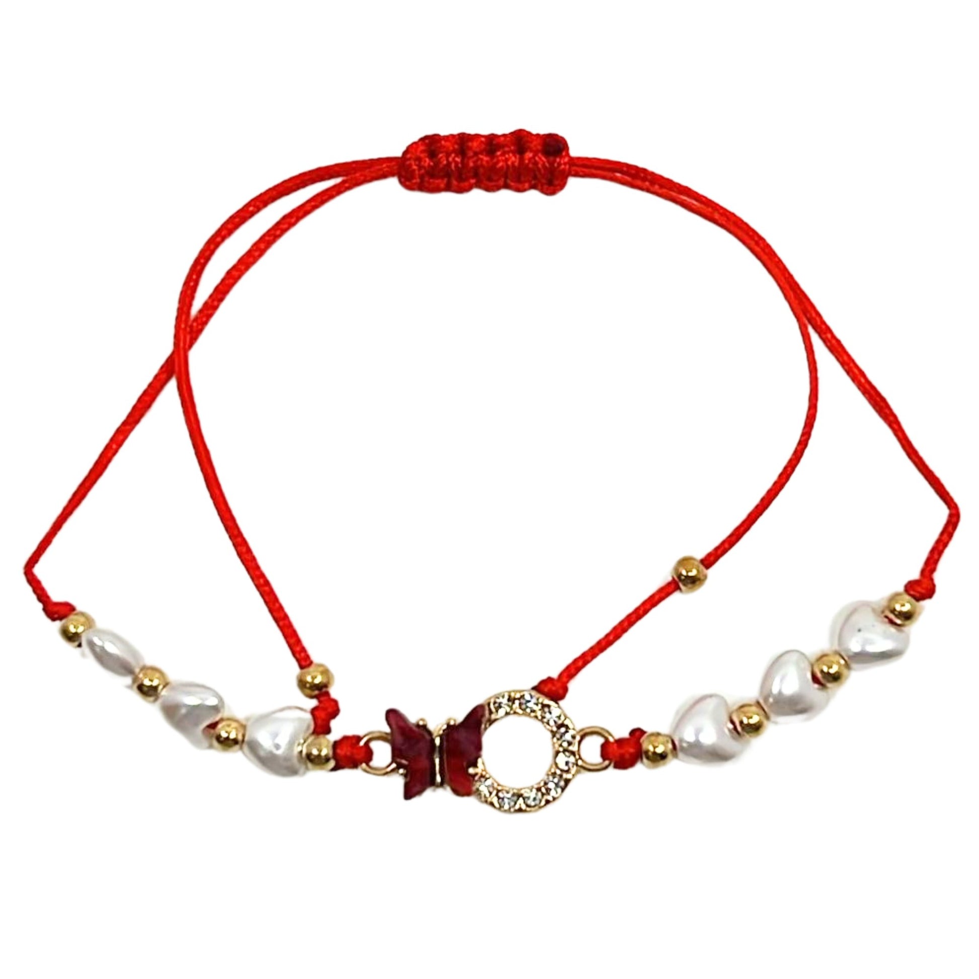 Rhinestone Butterfly Bracelet