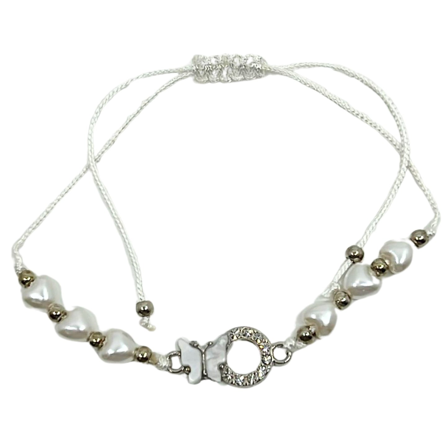 Rhinestone Butterfly Bracelet