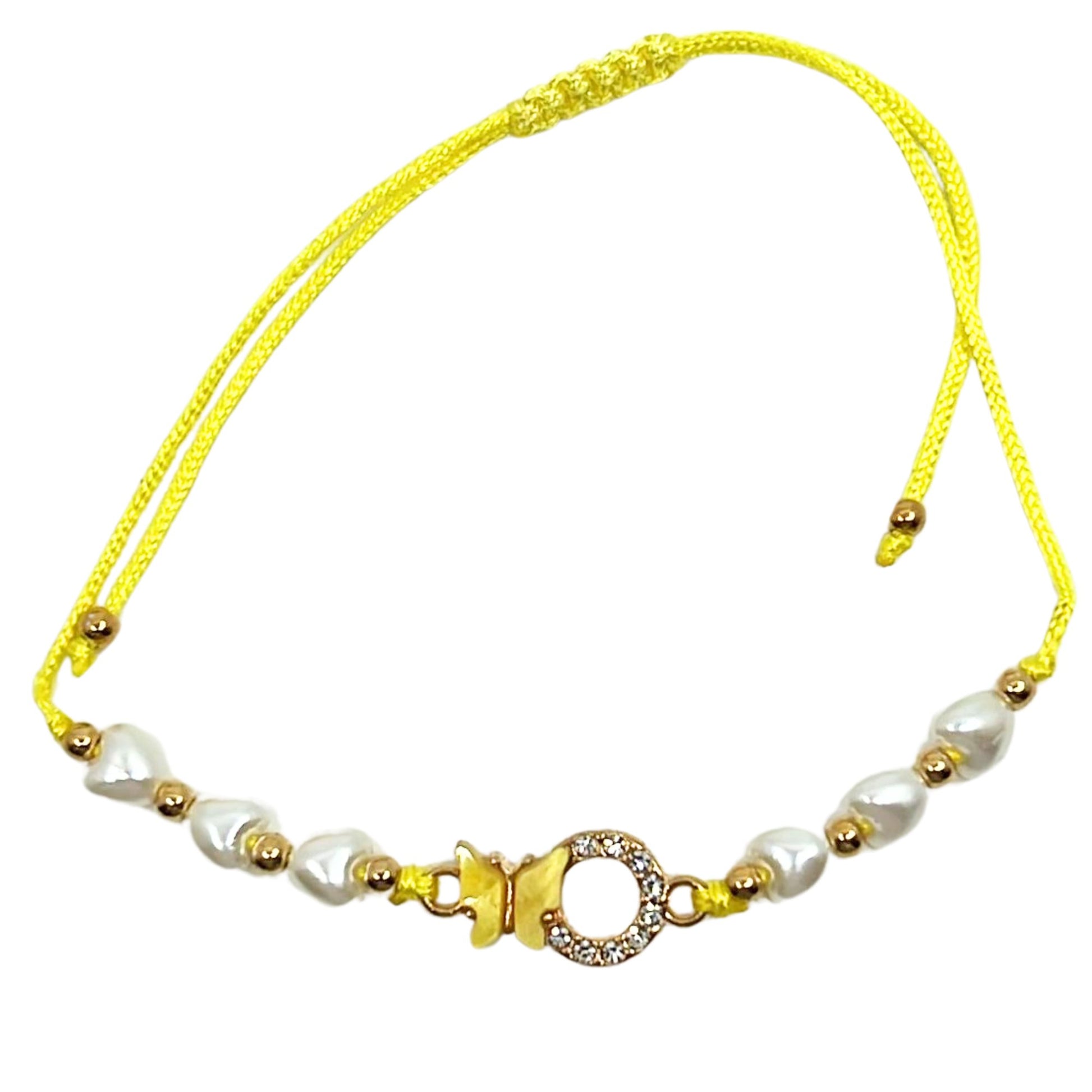 Rhinestone Butterfly Bracelet