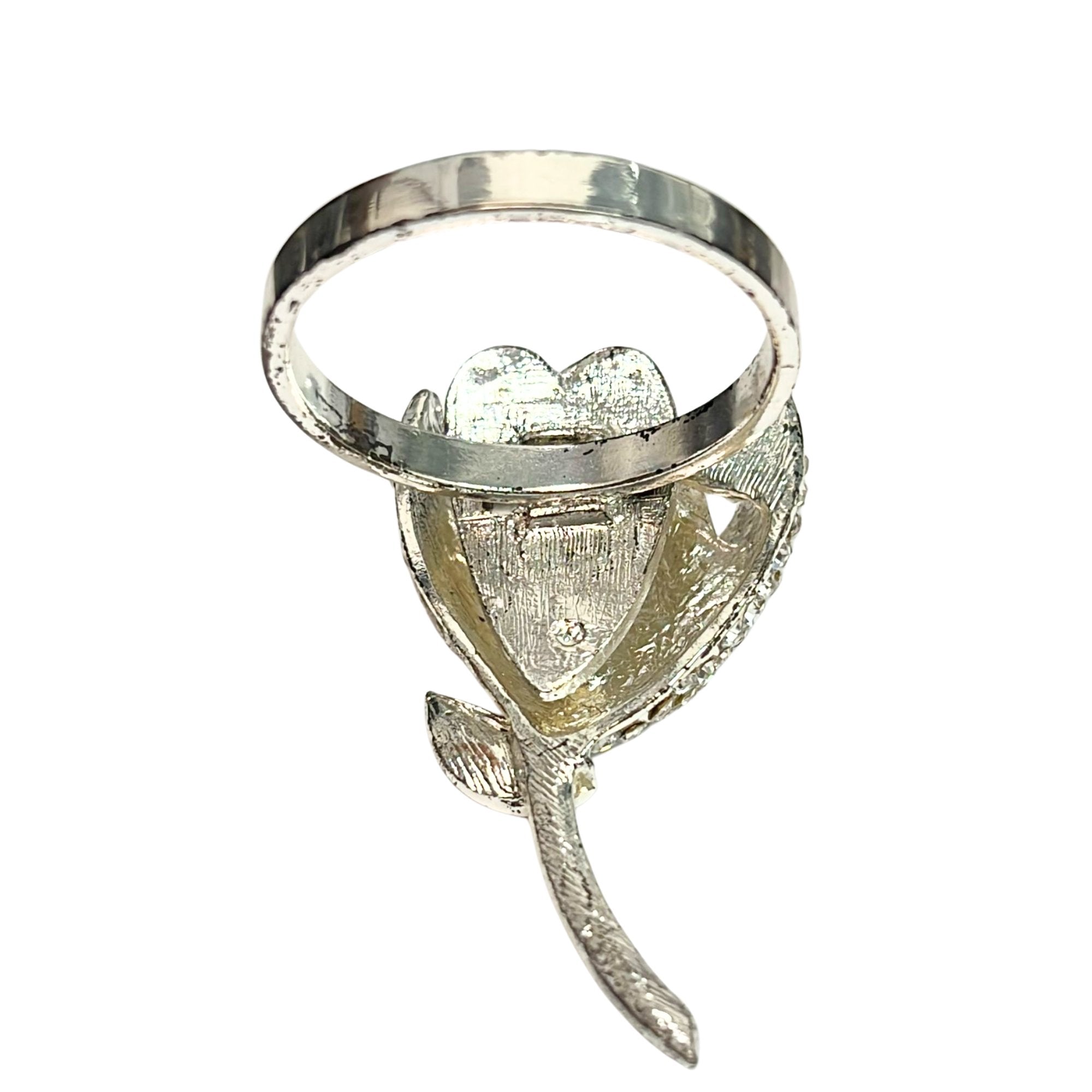 Rhinestone Silver Napkin Ring: 1 Pack Napkin Rings Napkins lifestyle use image