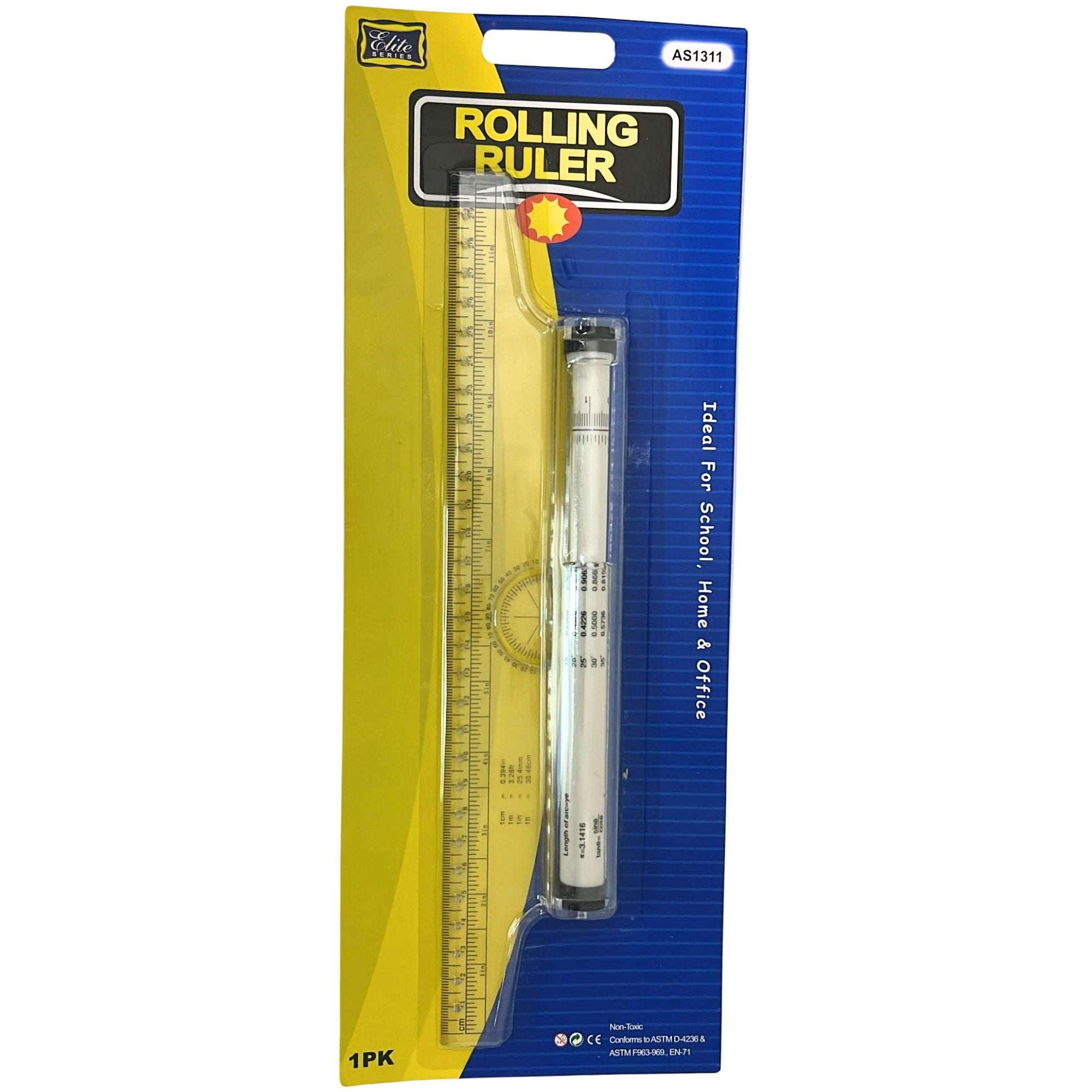 Rolling Ruler for Curved and Straight Lines: 1 Pack Rulers main product image