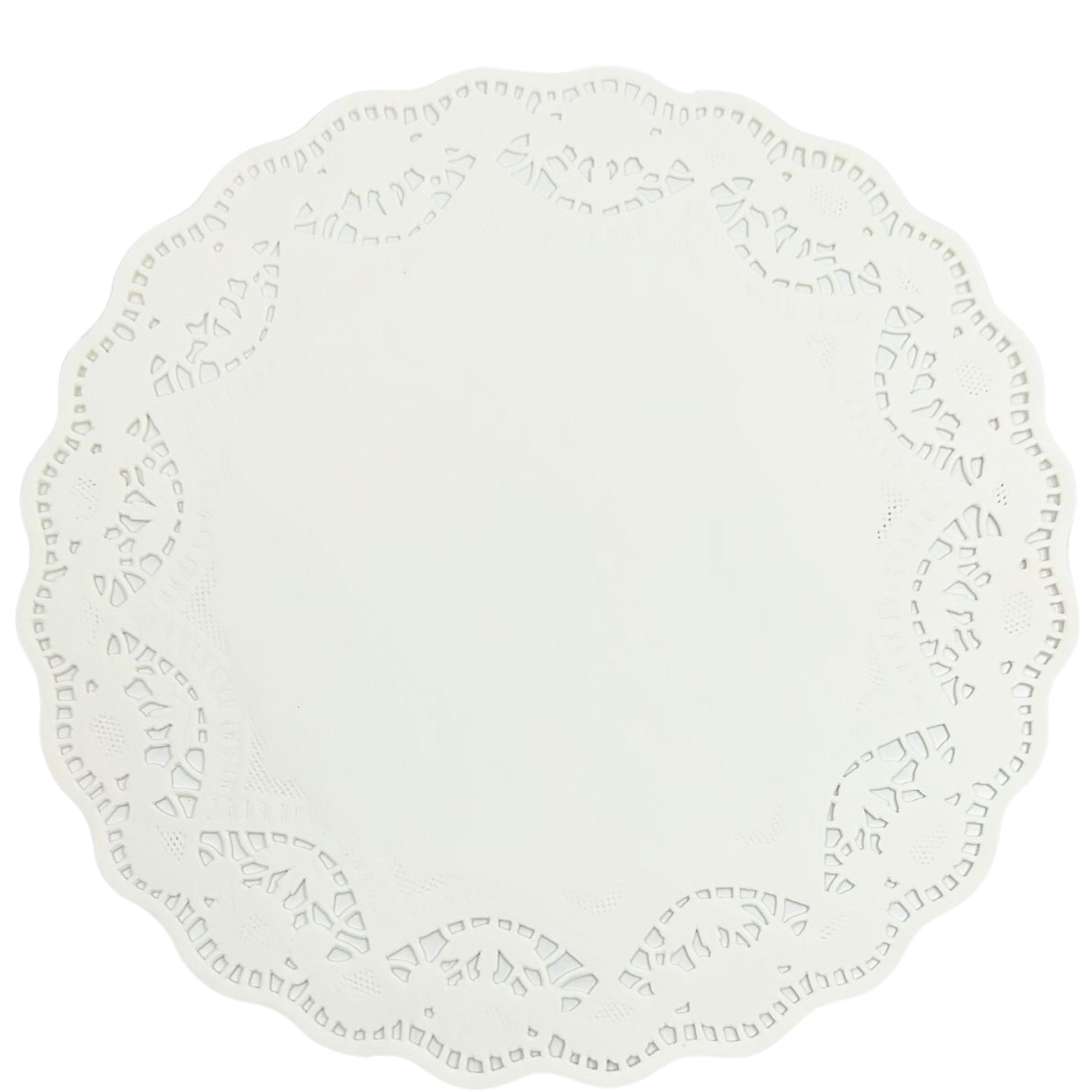 12" Round White Lace Paper Doilies for Cake, Food & Dessert: 12 Pack Kitchen Accessories main product image