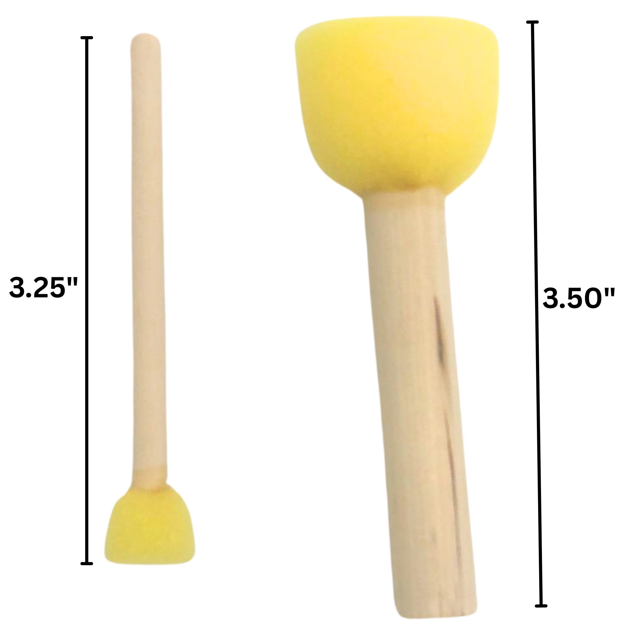Round Sponges Brush Set: 2 Pack painting dubber foam brush Craft DIY product detail image