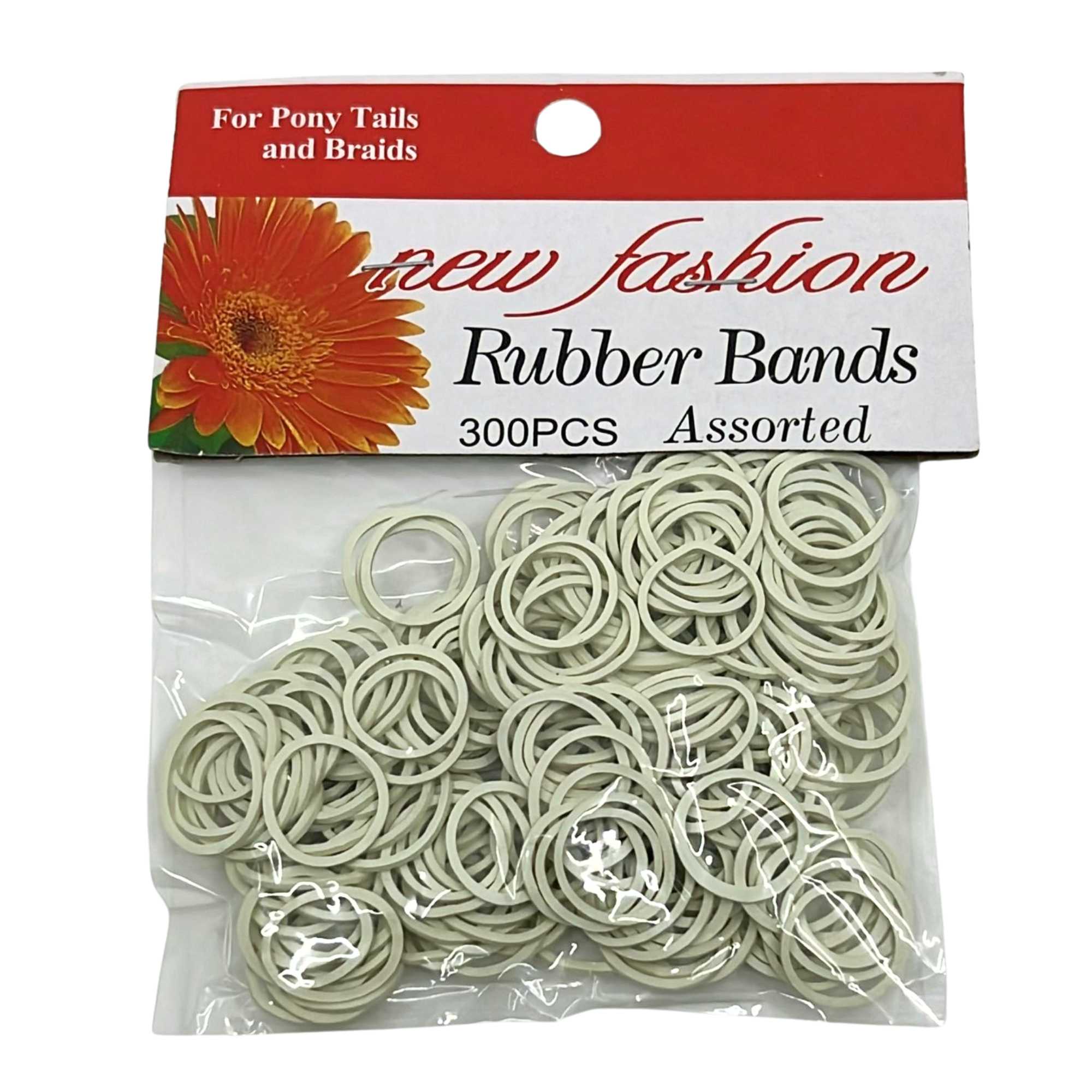 0.5" Rubber Bands for Ponytails & Braids– Hair Elastics: 300 Pack size and feature image