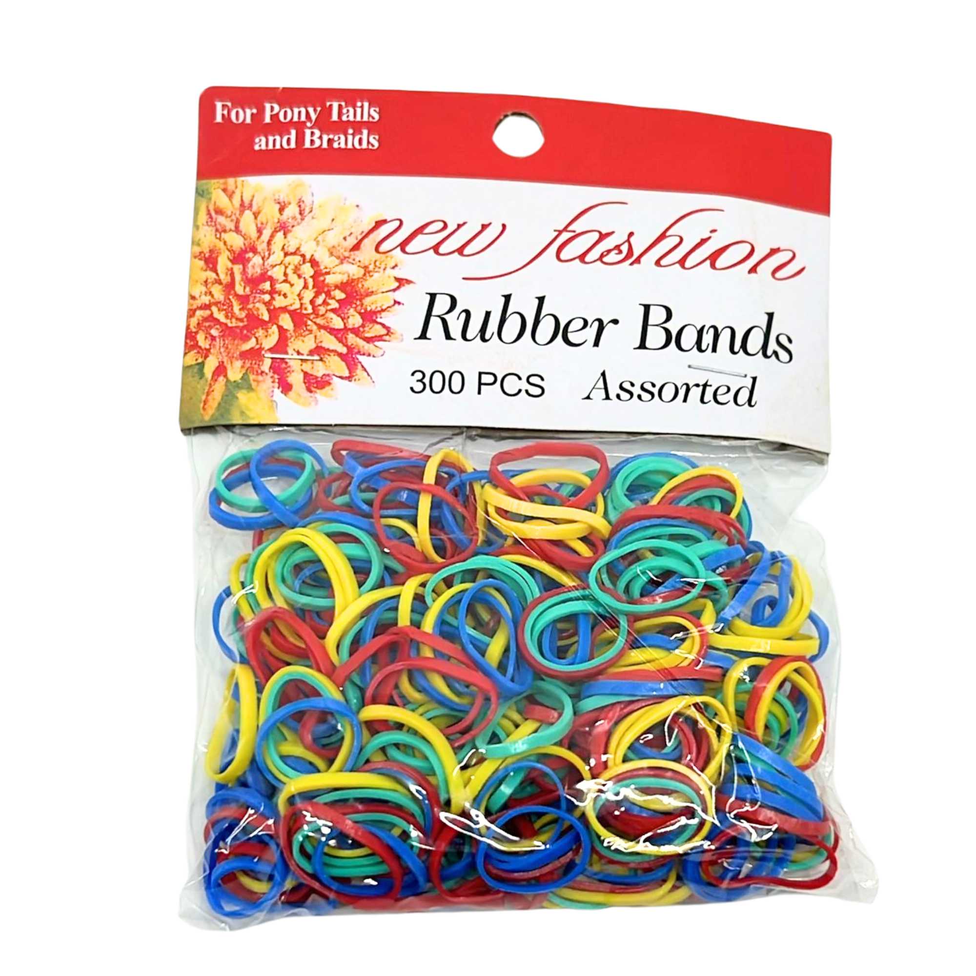 0.5" Rubber Bands for Ponytails & Braids– Hair Elastics: 300 Pack lifestyle use image