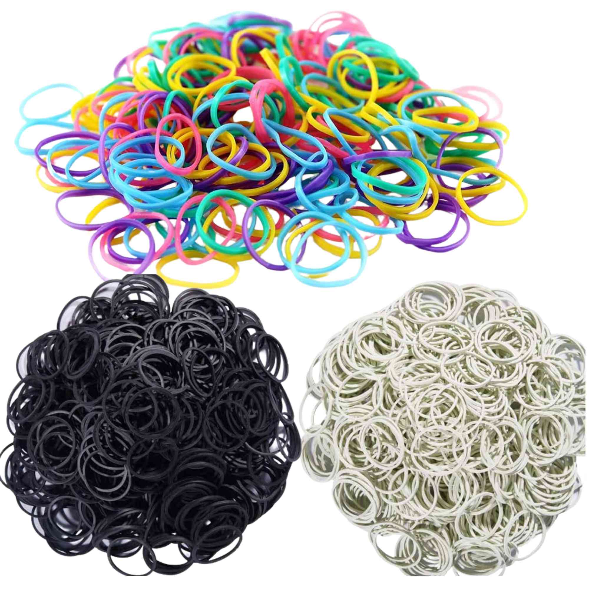 0.5" Rubber Bands for Ponytails & Braids– Hair Elastics: 300 Pack product detail image
