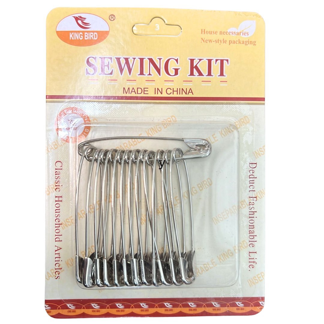 2 Inches Safety Pins: Sewing Kit: 12CT Personal Care Craft Safety size and feature image