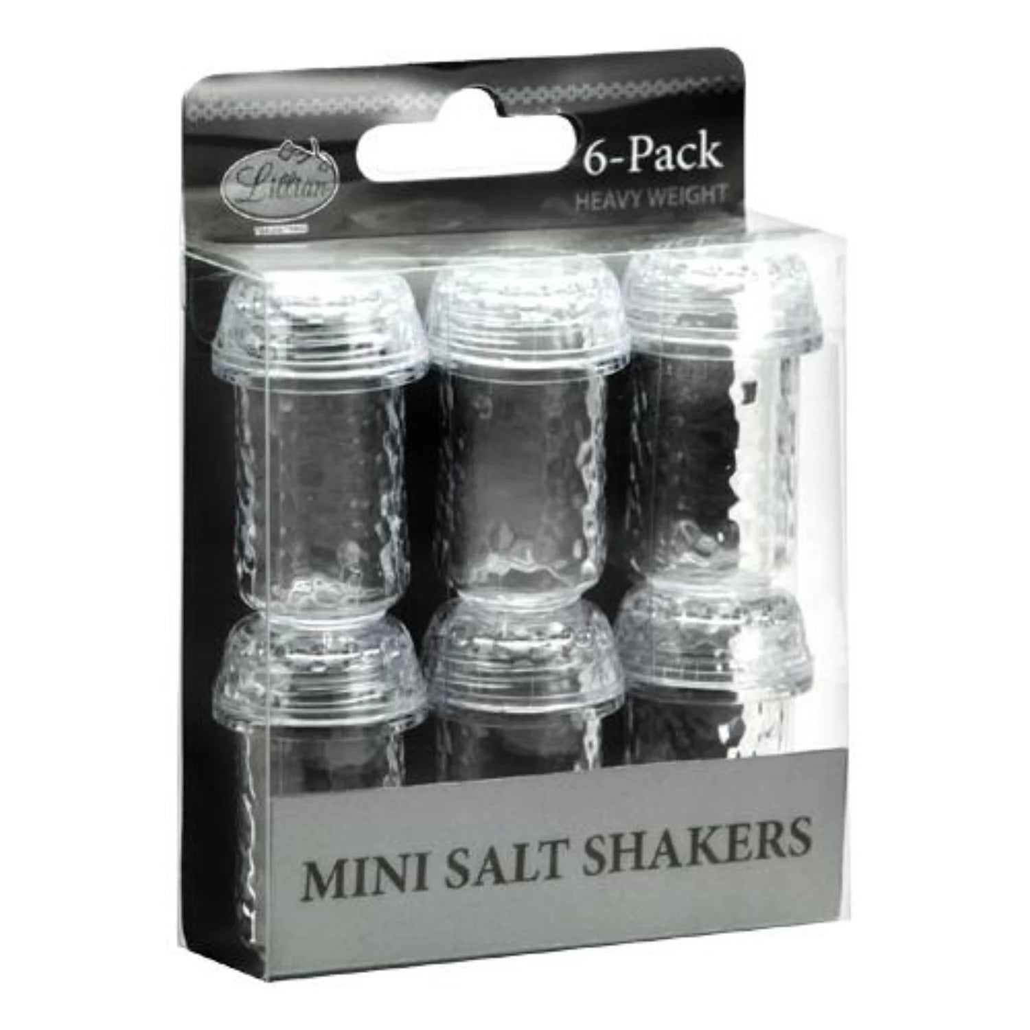 Mini Salt and Pepper shaker Plastic 6 pack Shakers Gadget main product image