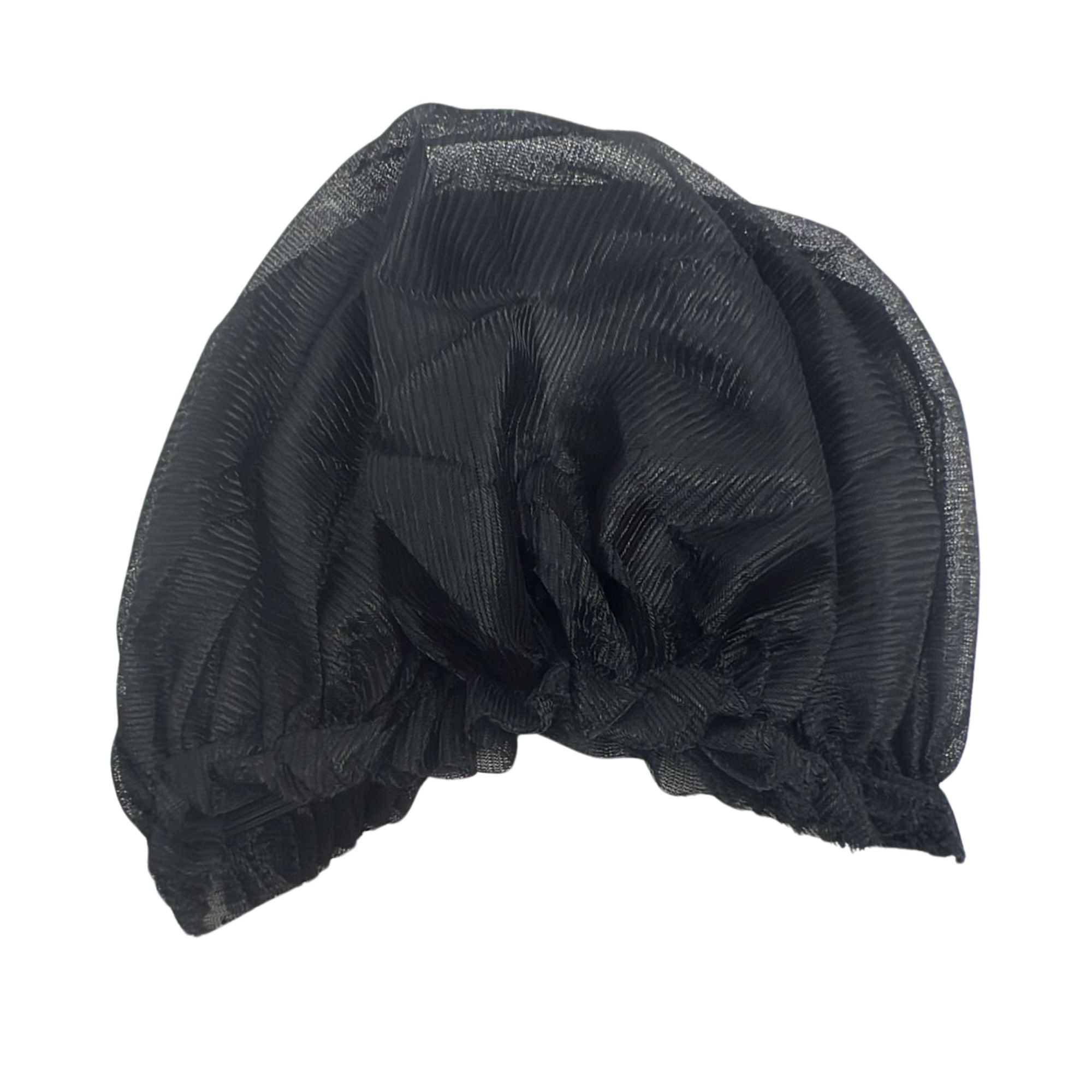X Large Satin Jumbo Sleep Cap in Black: 1 Pack Bath Essentials Bathroom hairs product detail image