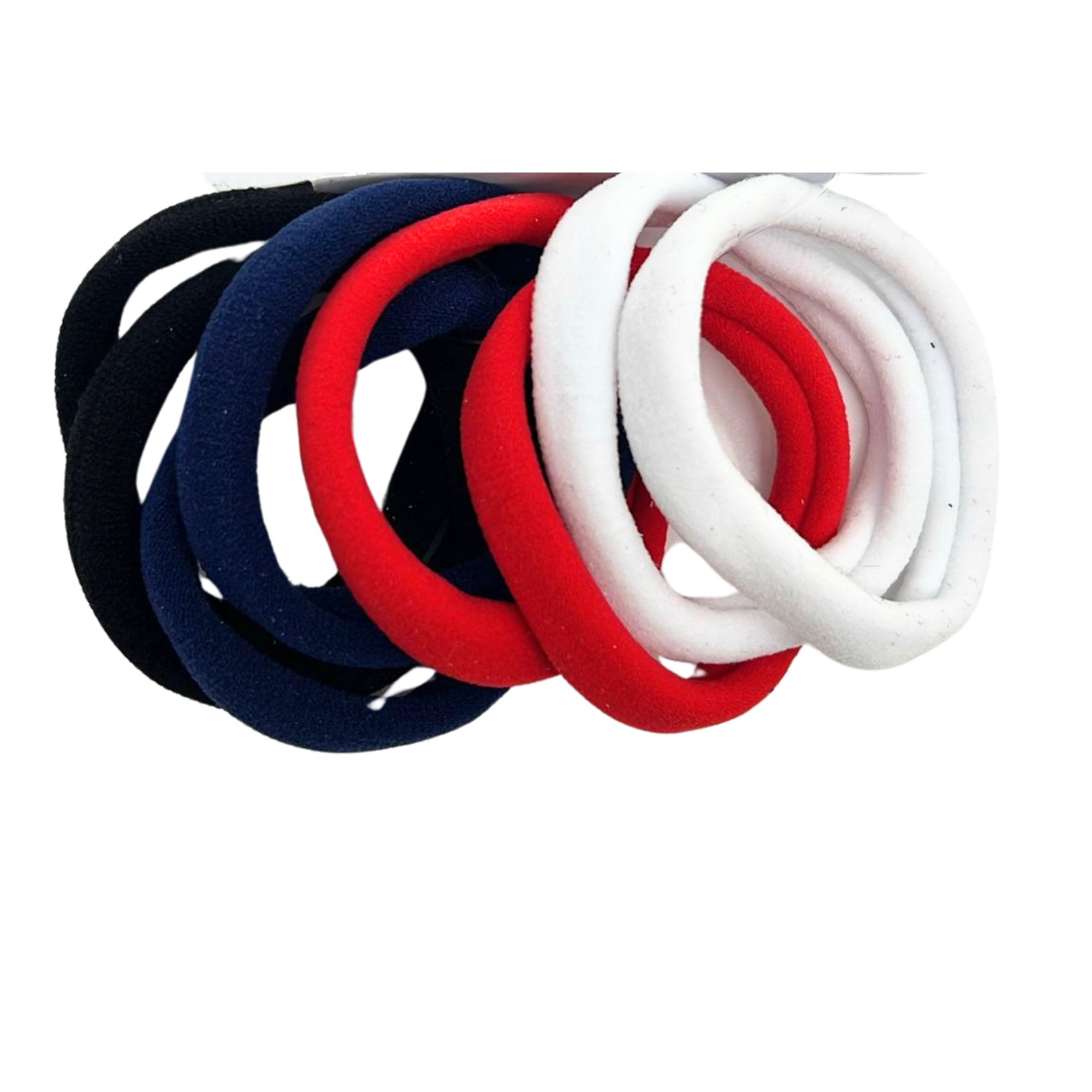 Multicolor Soft, Seamless & High Stretch Ponytail Holders: 8 Pack Hair Bands Hair Halloween product detail image