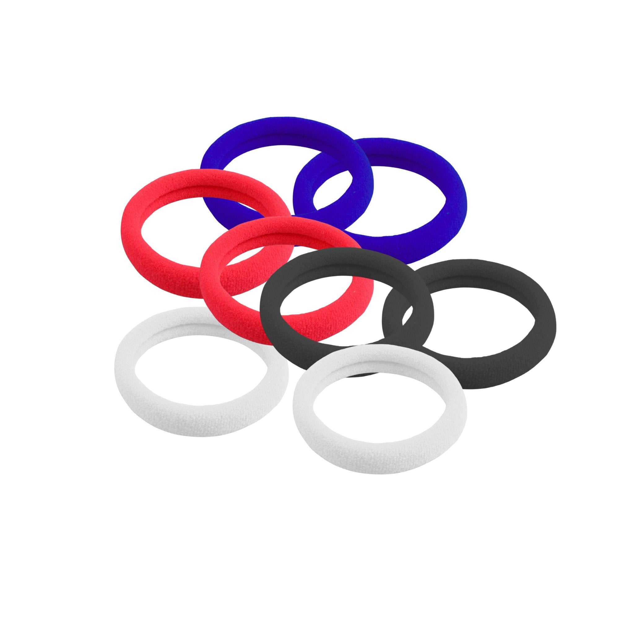 Multicolor Soft, Seamless & High Stretch Ponytail Holders: 8 Pack Hair Bands Hair Halloween size and feature image
