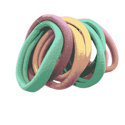Multicolor Soft, Seamless & High-Stretch Ponytail Holders