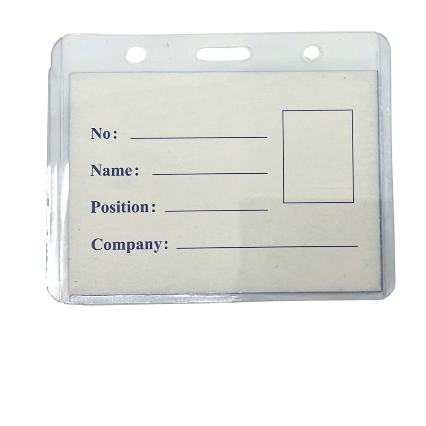 Clear Plastic ID Card Holder with Neck Lanyard
