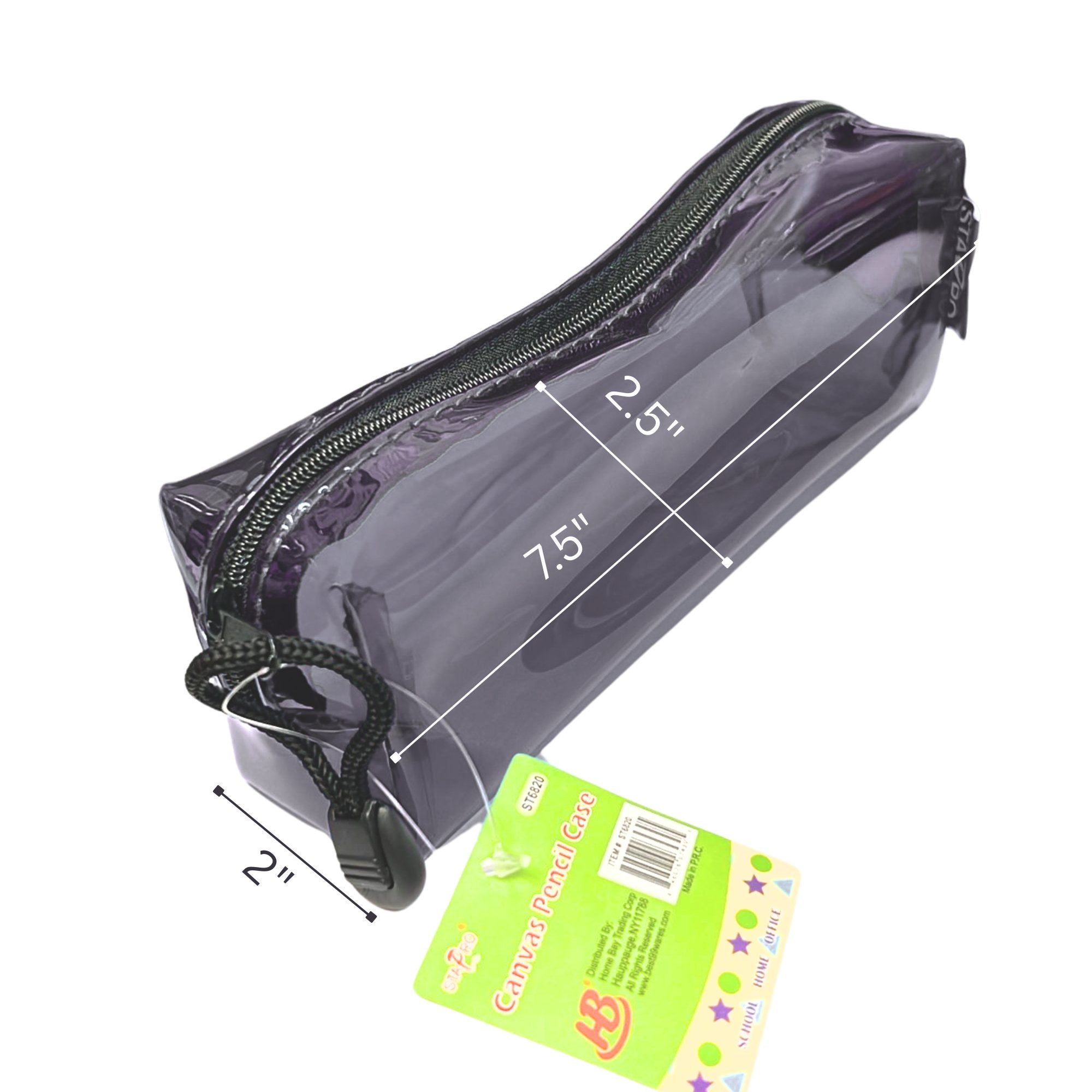 PVC Transparent Zipper Pouch,Travel Cosmetic or Pencil Case: 1 Pack Pen & Pencil Cases product detail image