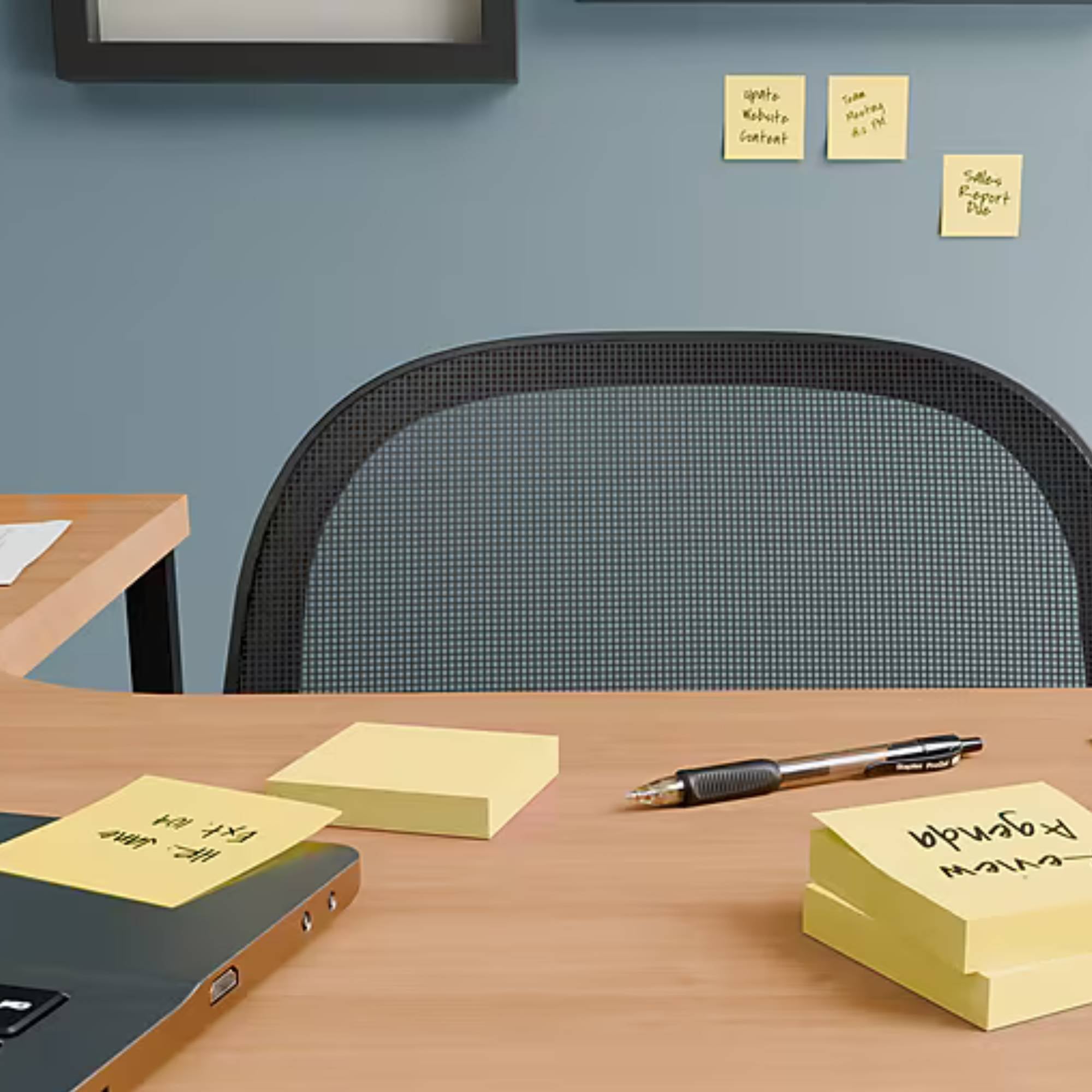 Self Adhesive Notes Sticky pads for Quick Reminders 6 Packs: 360 Sheets Sticky Notes Set office lifestyle use image