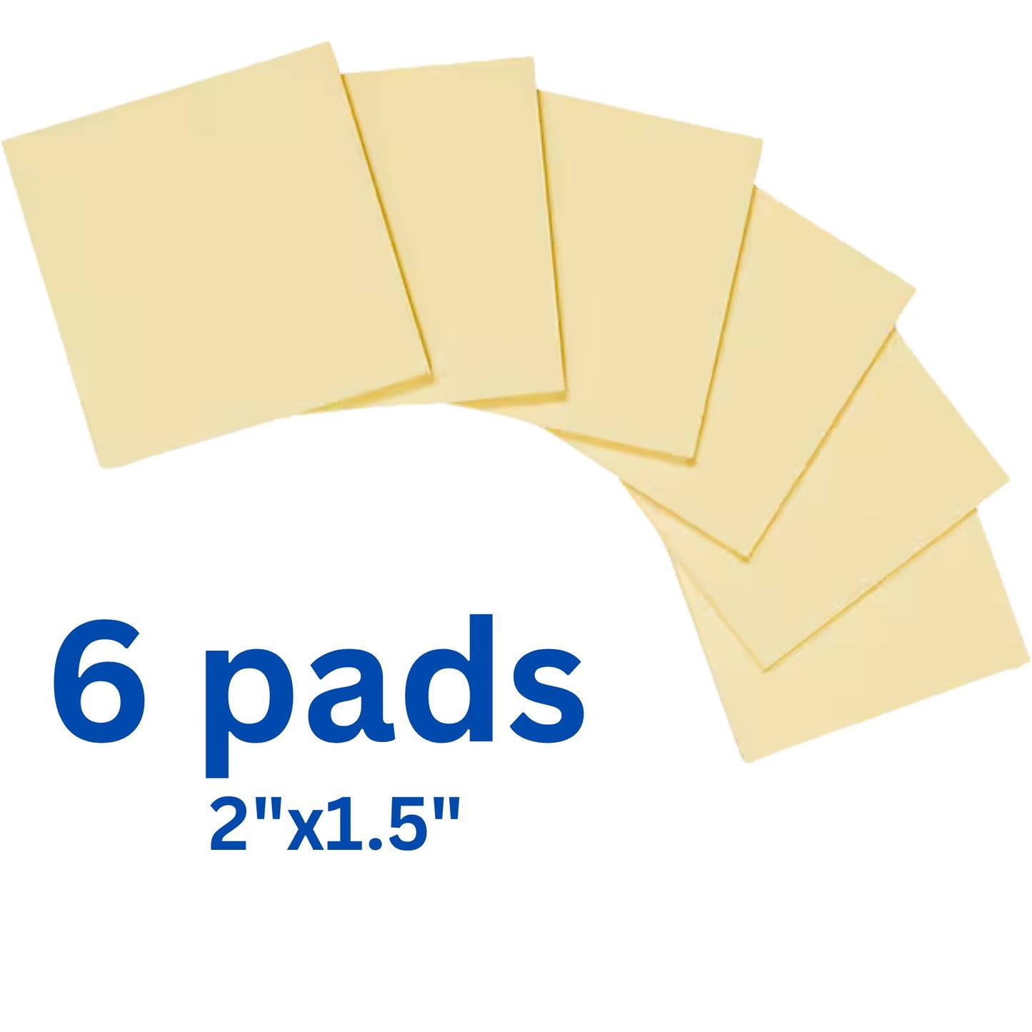 Self Adhesive Notes  Sticky pads for Quick Reminders and Organization 6Packs