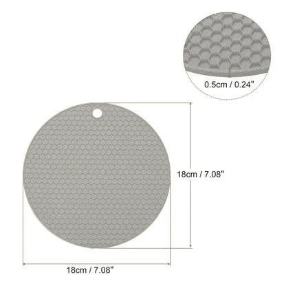 7" Round Silicone Placemat & Holder