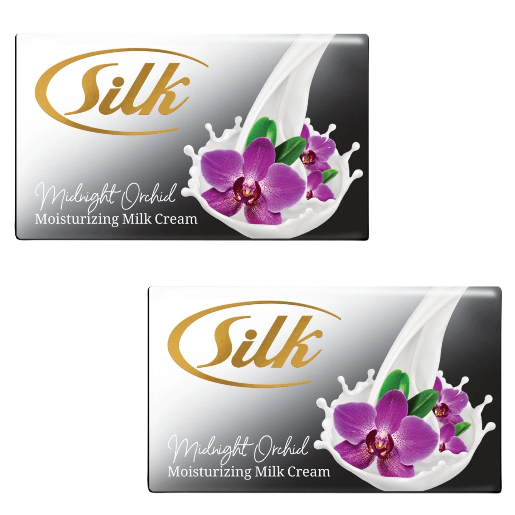 100g Silk Midnight Orchid Moisturizing Milk Cream Soap: 2 Bars Bar Soap Bath Soap Bathroom main product image