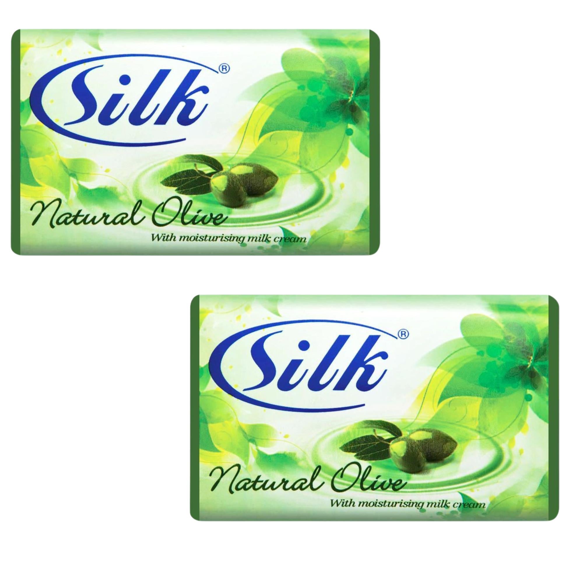 100g Silk Natural Olive Moisturizing Milk Cream Soap: 2 Bars Bar Soap Bath Soap Bathroom main product image