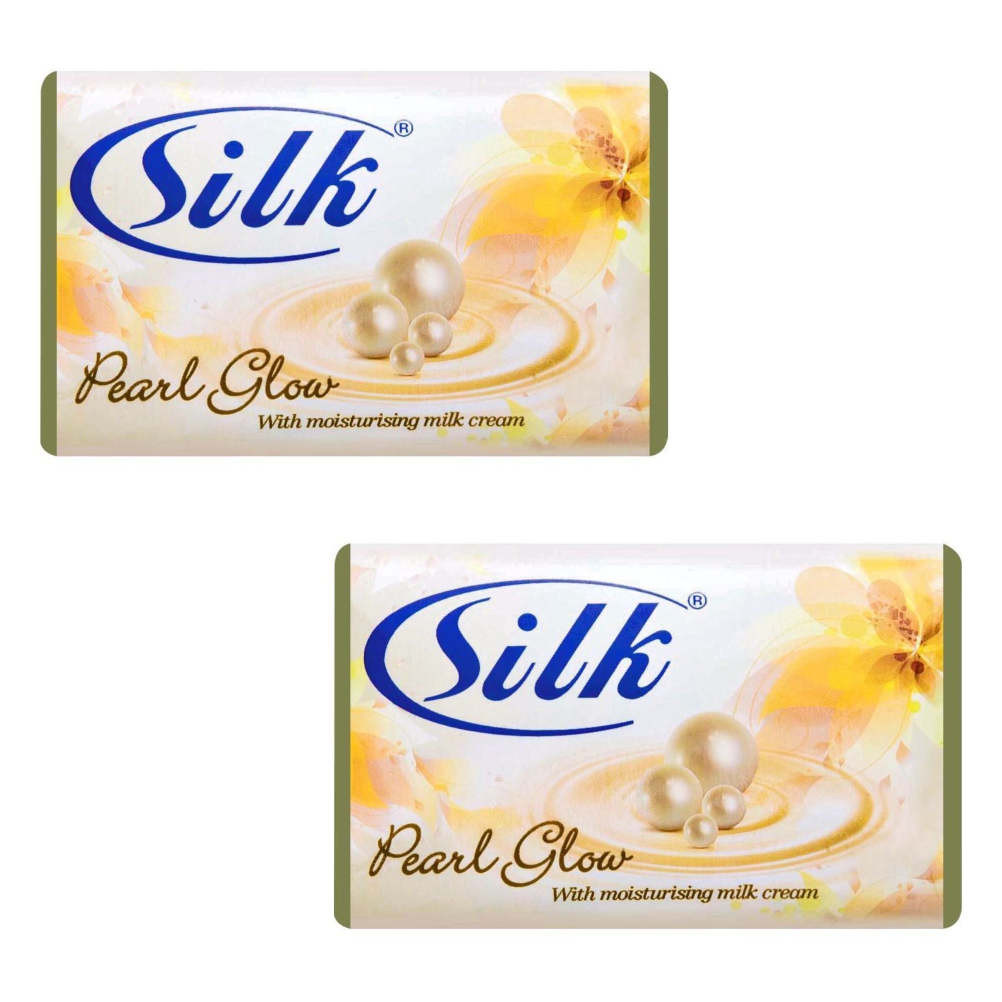 100g Silk Pearl Glow Moisturizing Milk Cream Soap: 2 Bars Bar Soap Bath Soap Bathroom main product image