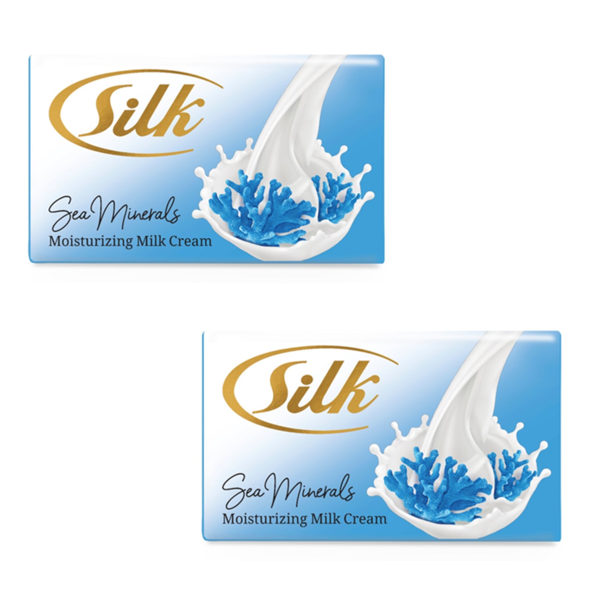 100g Silk Sea Mineraux Moisturizing Milk Cream Soap: 2 Bars Bar Soap Bath Soap Bathroom main product image