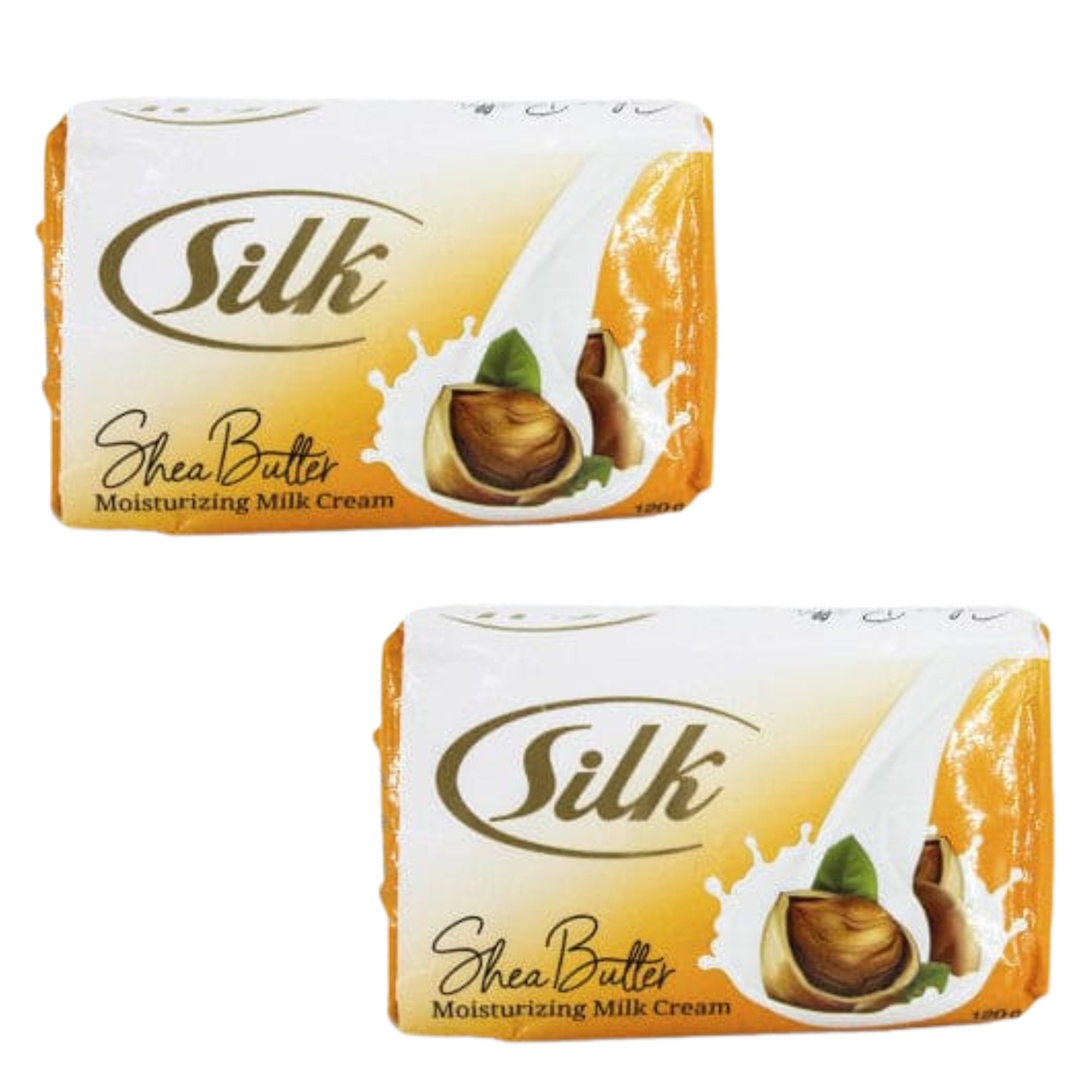 100g Silk Shea Butter Moisturizing Milk Cream Soap: 2 Bars Bar Soap Bath Soap Bathroom main product image