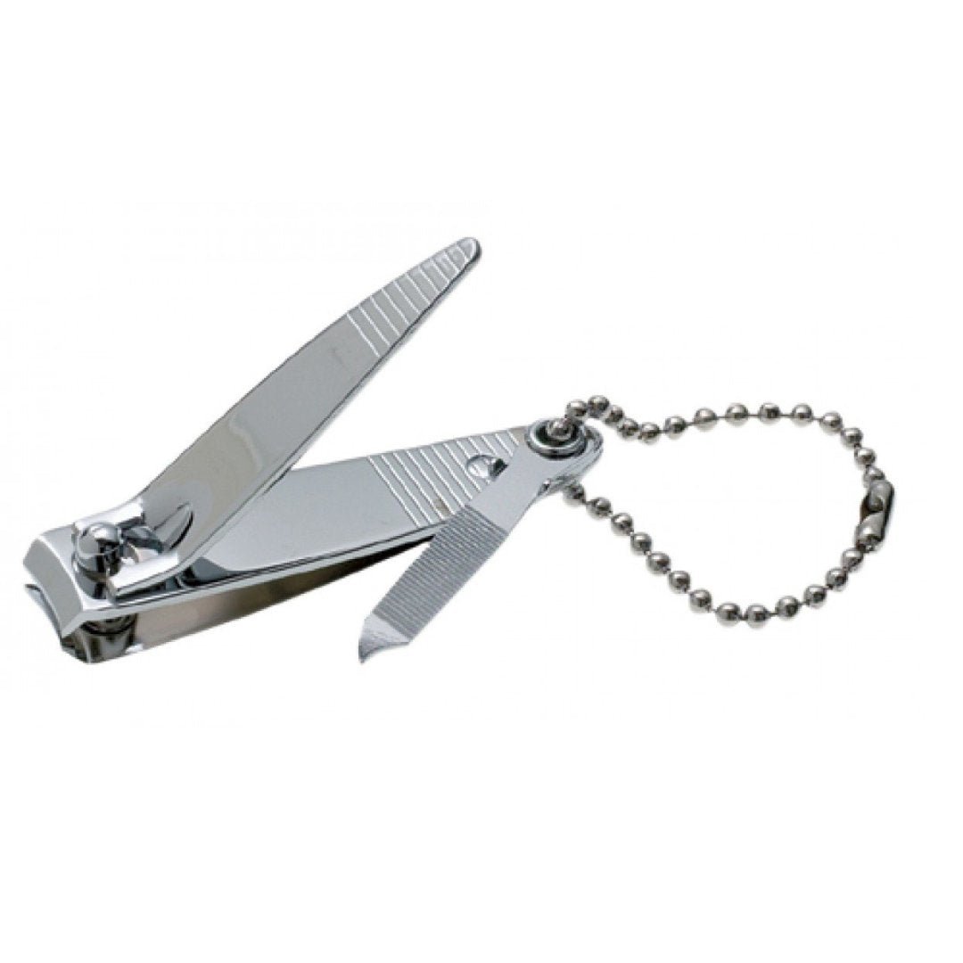 2" Silver Fingernail Clipper with Chain: 1 Pack Nail CLippers beauty and personal Nails Tools product image 5