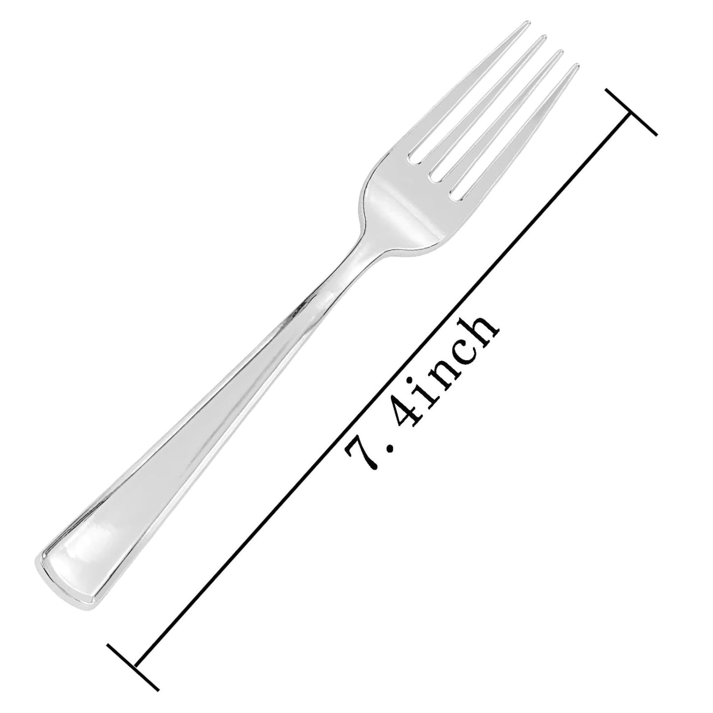 Silver Plastic Forks