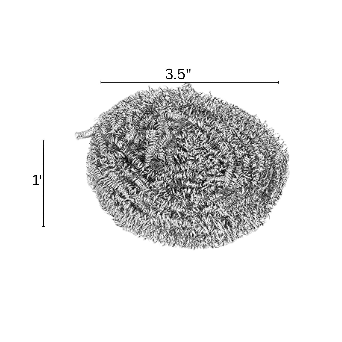 Silver Stainless Steel Scrubber Balls