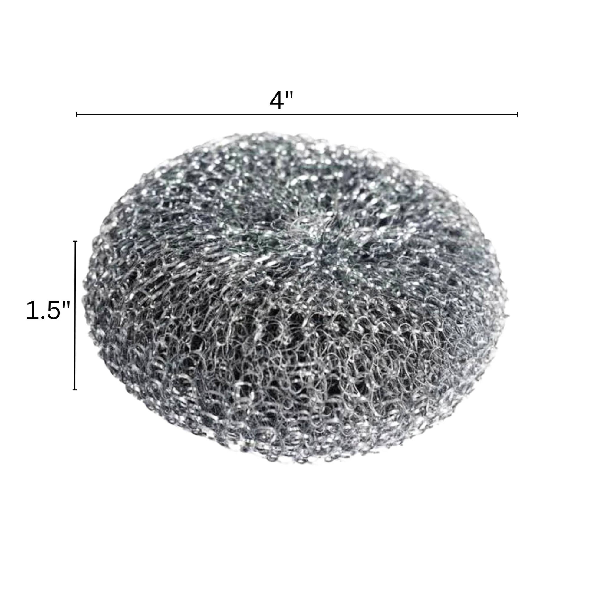 Silver Stainless Steel Scrubber Balls