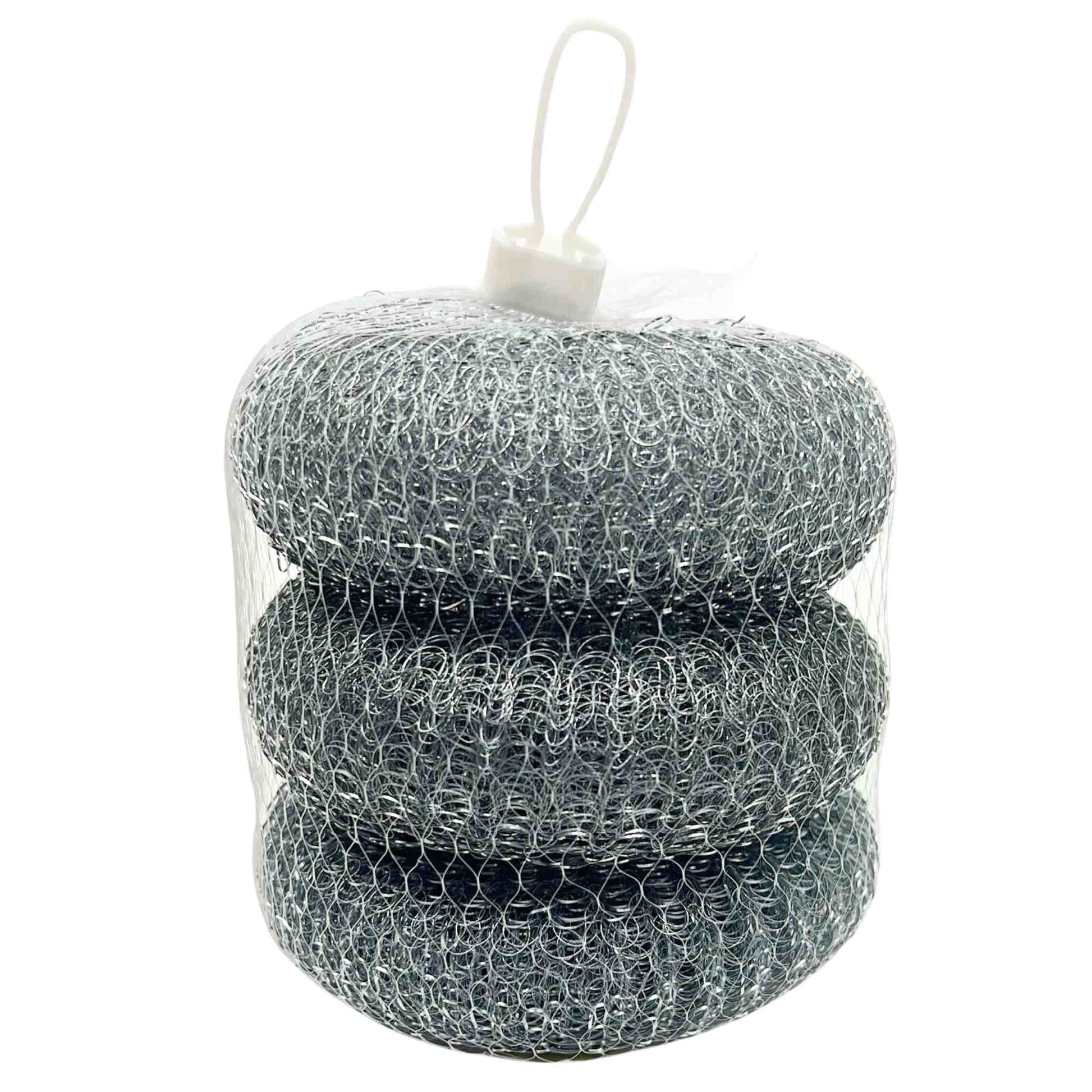 Silver Stainless Steel Scrubber Balls