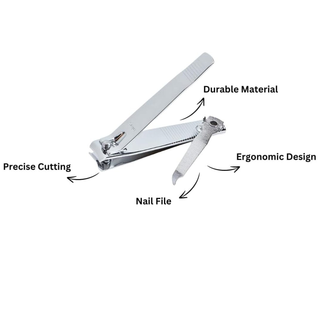 3" Silver Toe Nail Clipper: 1 Pack Nail CLippers beauty and personal Nails Tools product detail image