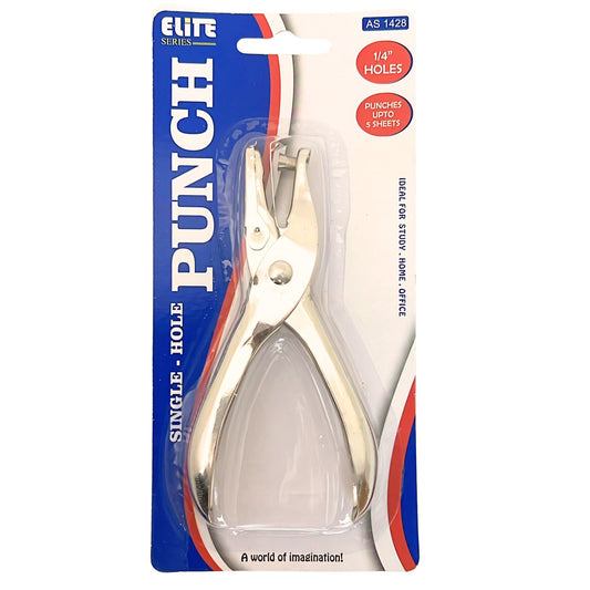 Single Hole Punch 5 Sheet Capacity 1/4" Hole