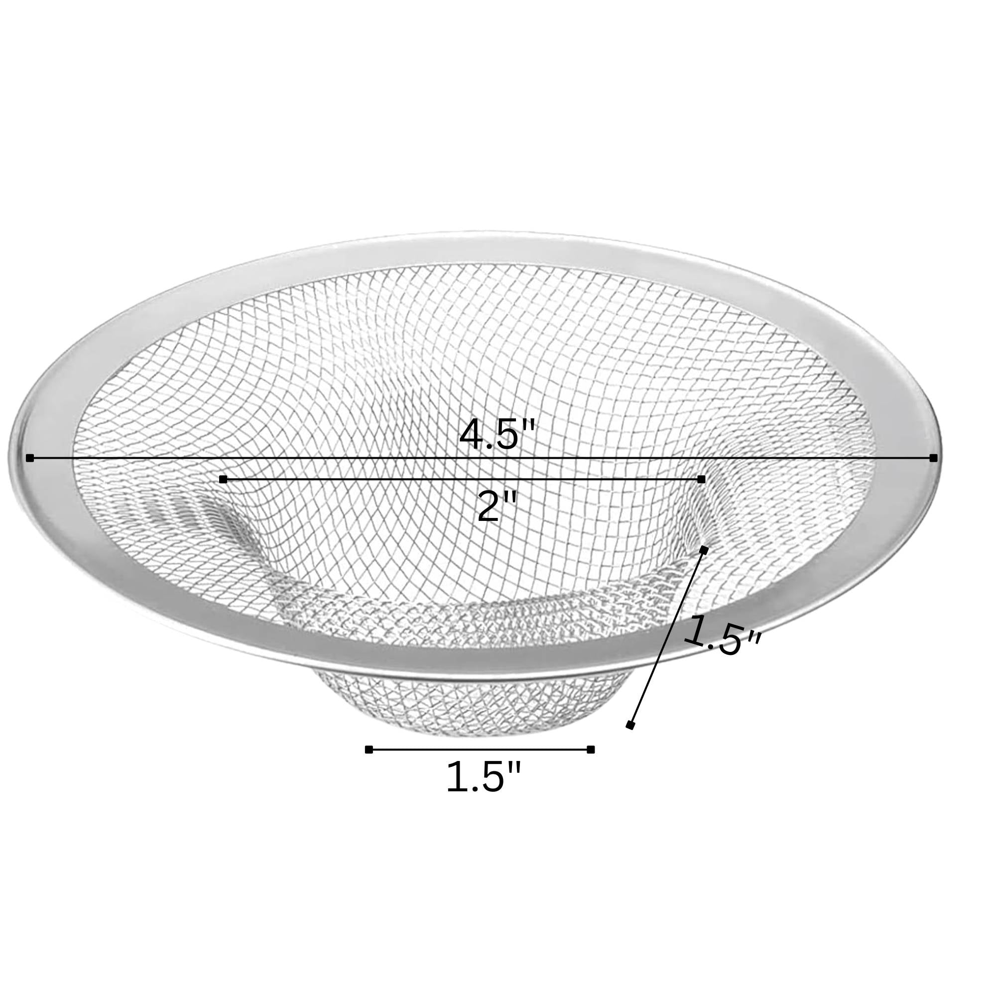 4.5" Sink Strainers: 1 Pack Drain Covers & Strainers Hardware product detail image