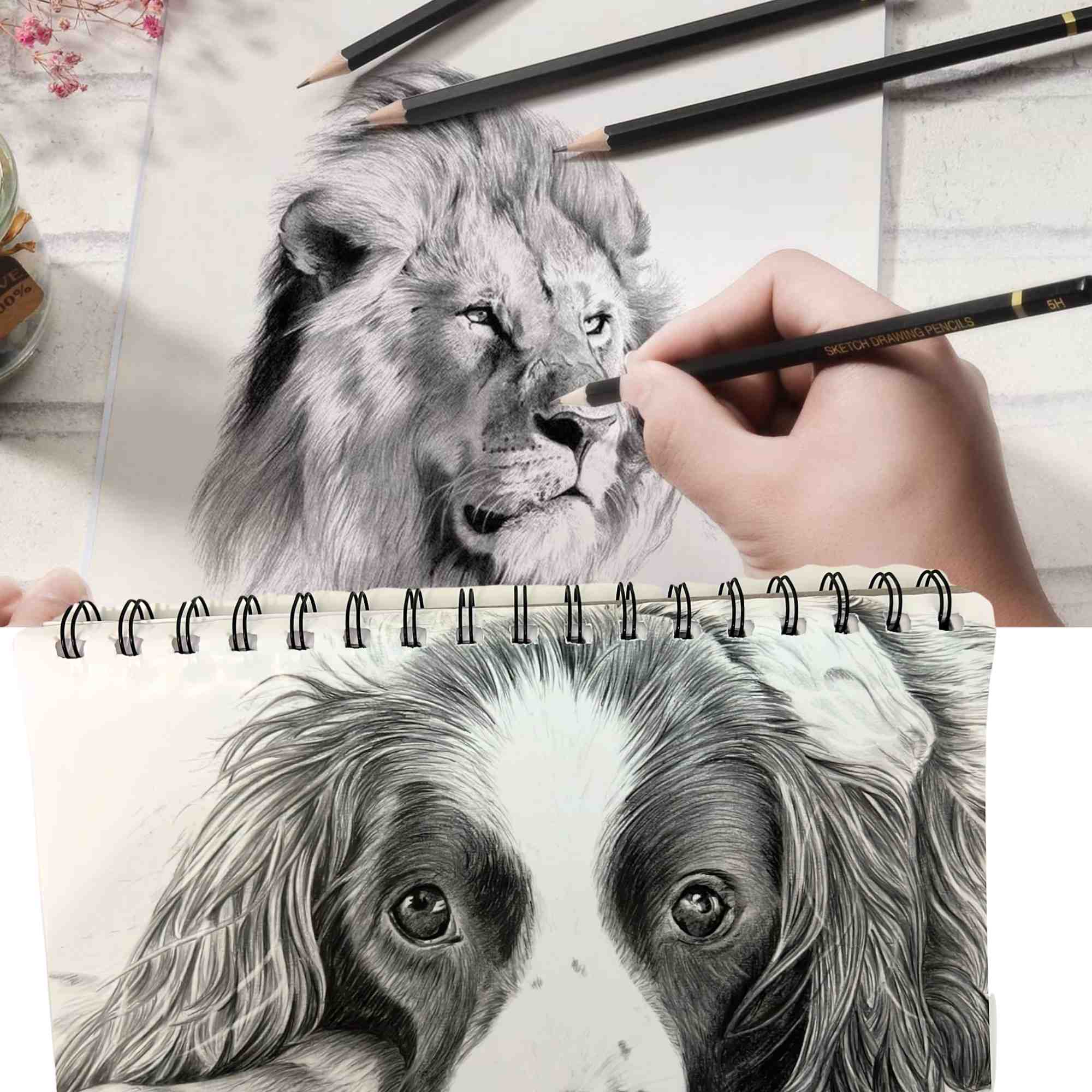 Sketch Pad 9 x 9 Inches 40 White Sheets for Drawing & Sketching: 1 Pack Drawing & Painting Paper Book product detail image