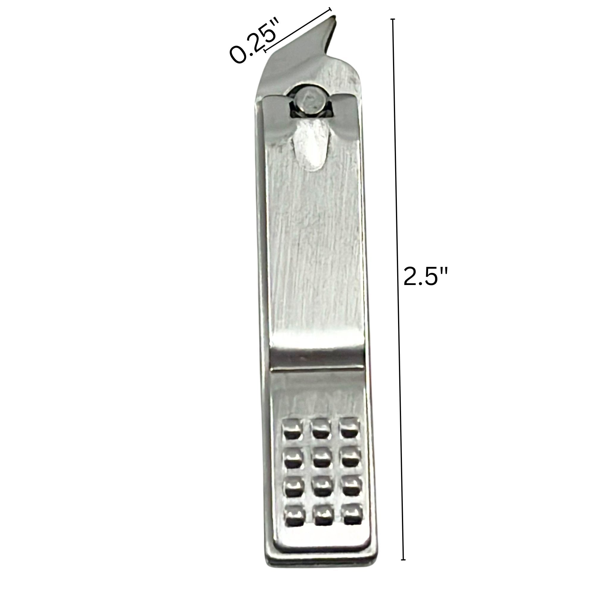 2.5" Stainless Steel Slanted Nail Clipper: 1 Pack Nail CLippers beauty and personal Nails product detail image