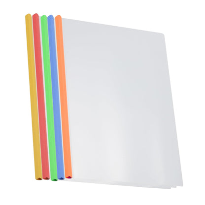 Slide Grip Report Covers – Letter Size – Clear Front & Back with Sliding Bar