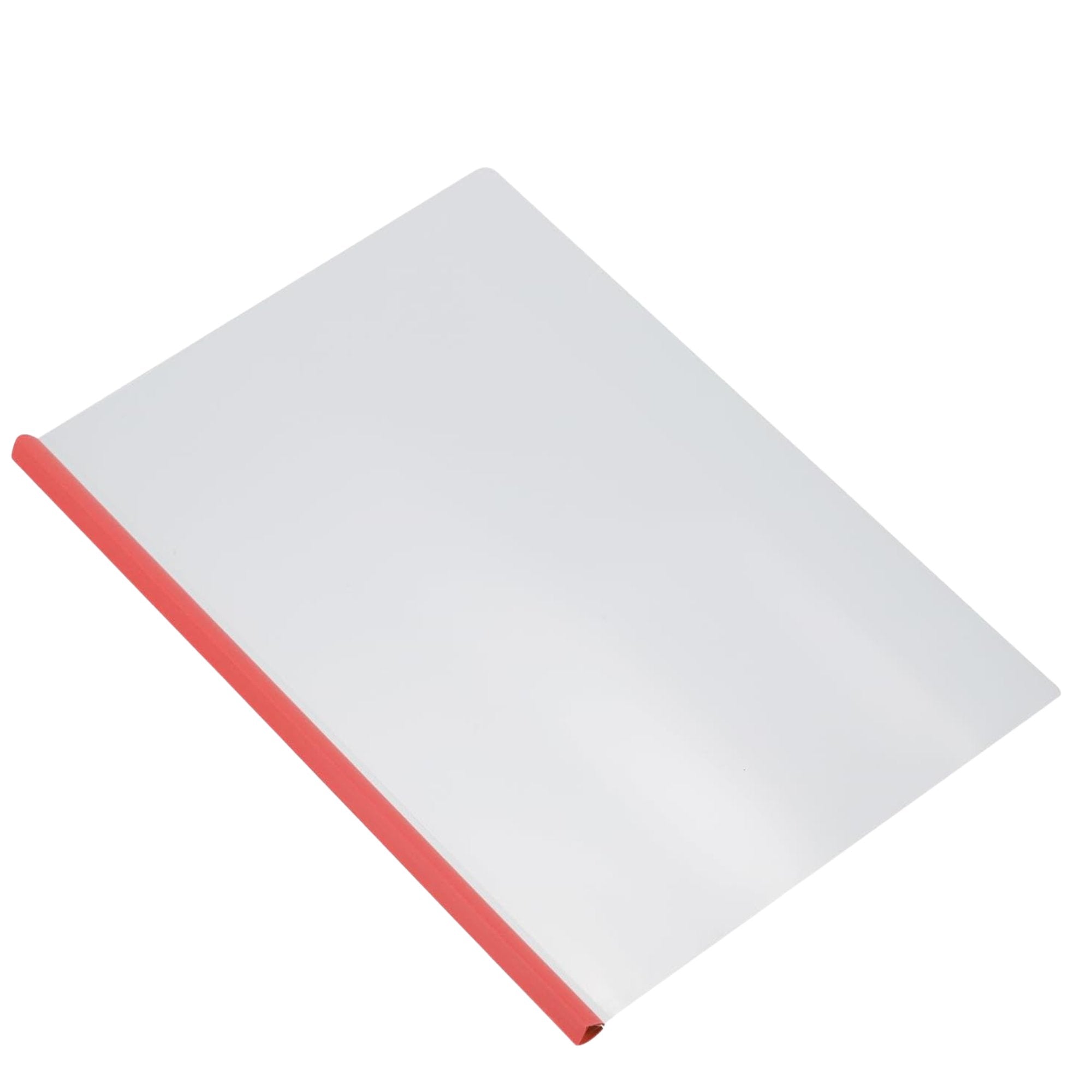 Slide Grip Report Covers – Letter Size – Clear Front & Back with Sliding Bar: 5 Pack File Folders lifestyle use image