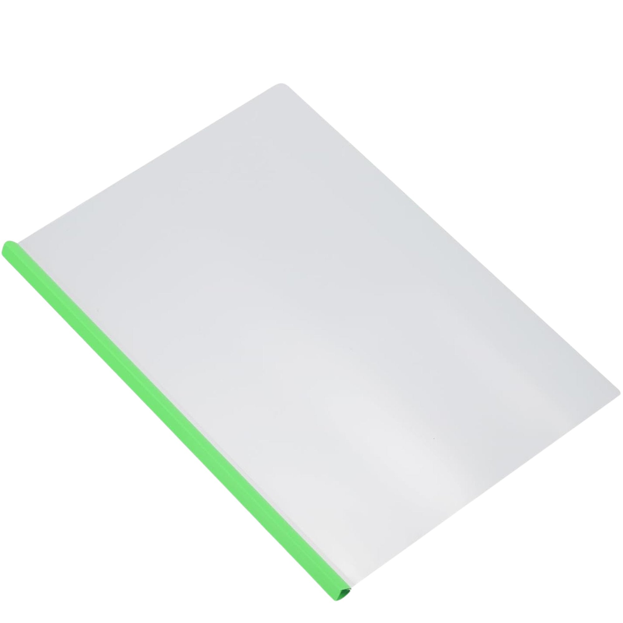Slide Grip Report Covers – Letter Size – Clear Front & Back with Sliding Bar: 5 Pack File Folders product image 5
