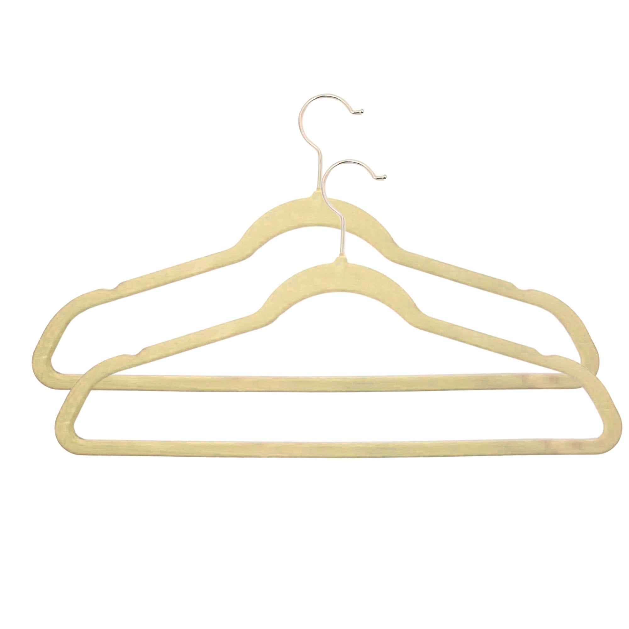 Basics Slim Velvet Non Slip Suit Hangers with 360° Swivel Hook: 2 Pack Closet clothing lifestyle use image