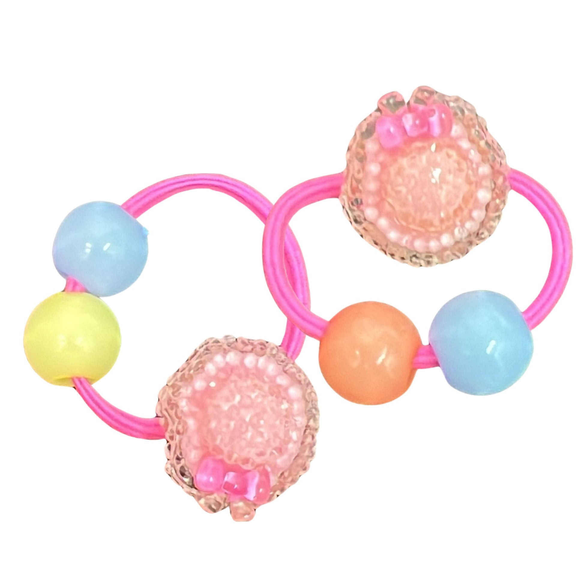 Pair of Small Flower-Shaped Hair Bands