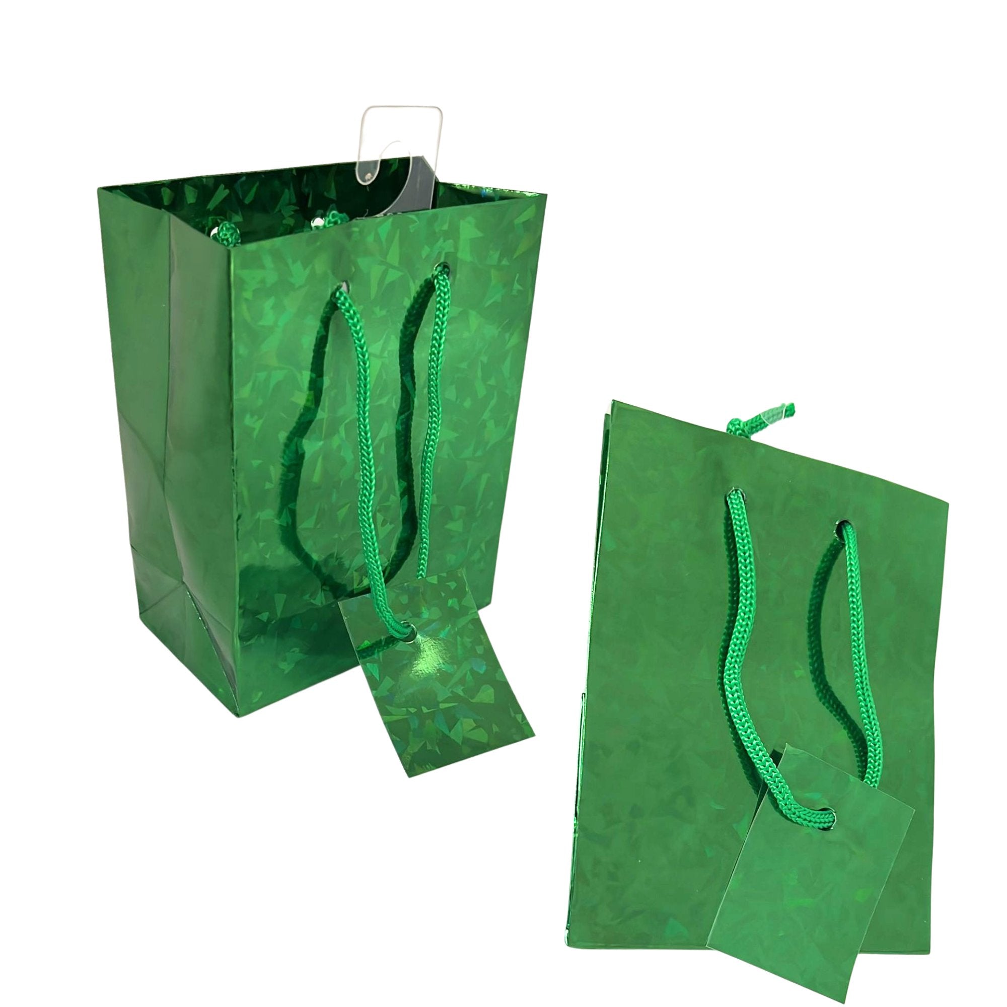 Small Foil & Holographic Gift Bags – 5.5 x 4.5 x 3 Inches: 2 Pack Party Bag product image 5