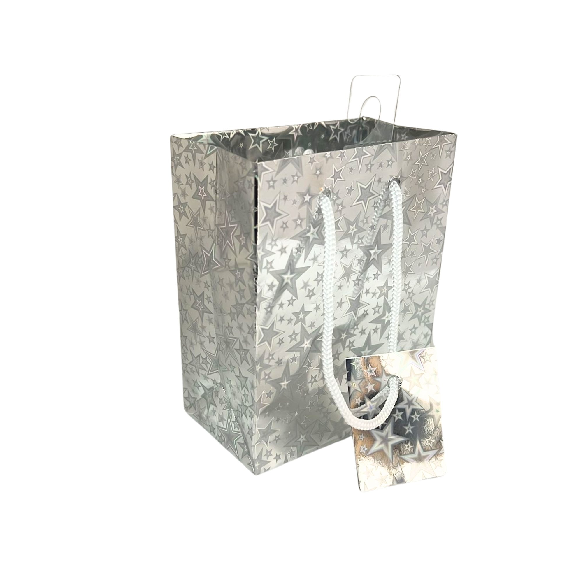 Small Foil & Holographic Gift Bags – 5.5 x 4.5 x 3 Inches: 2 Pack Party Bag product image 10