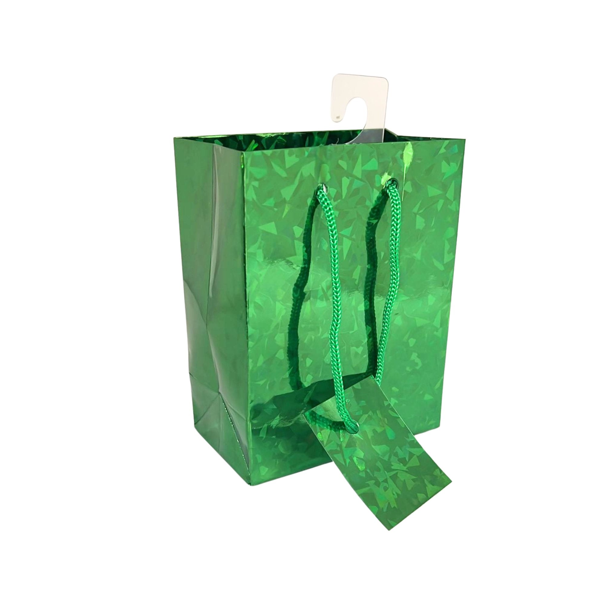 Small Foil & Holographic Gift Bags – 5.5 x 4.5 x 3 Inches: 2 Pack Party Bag lifestyle use image