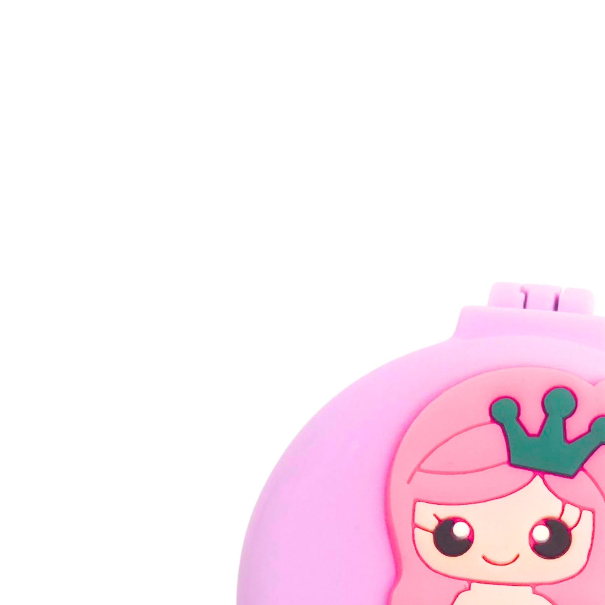 Small Folding Pocket Hair Brush with Mirror – Compact Detangling, Massage Comb for On the Go Grooming